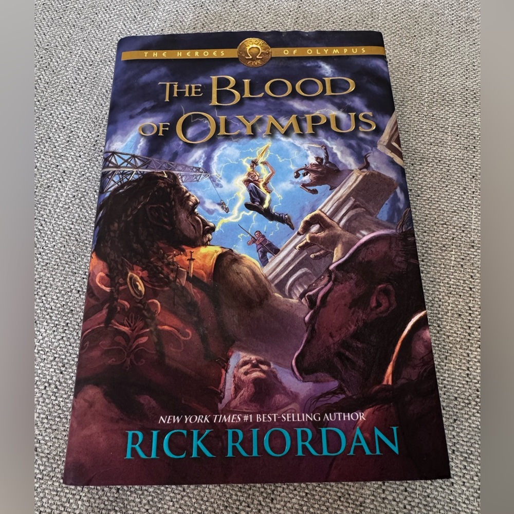The Blood of Olympus by Rick Riordan First Edition Hardback Book Five Disney